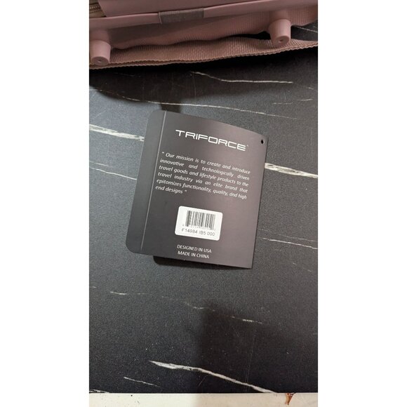 Triforce Firenze Rose Gold Diamond Pattern Hard Shell Travel Vanity Bag 12" - Picture 8 of 16